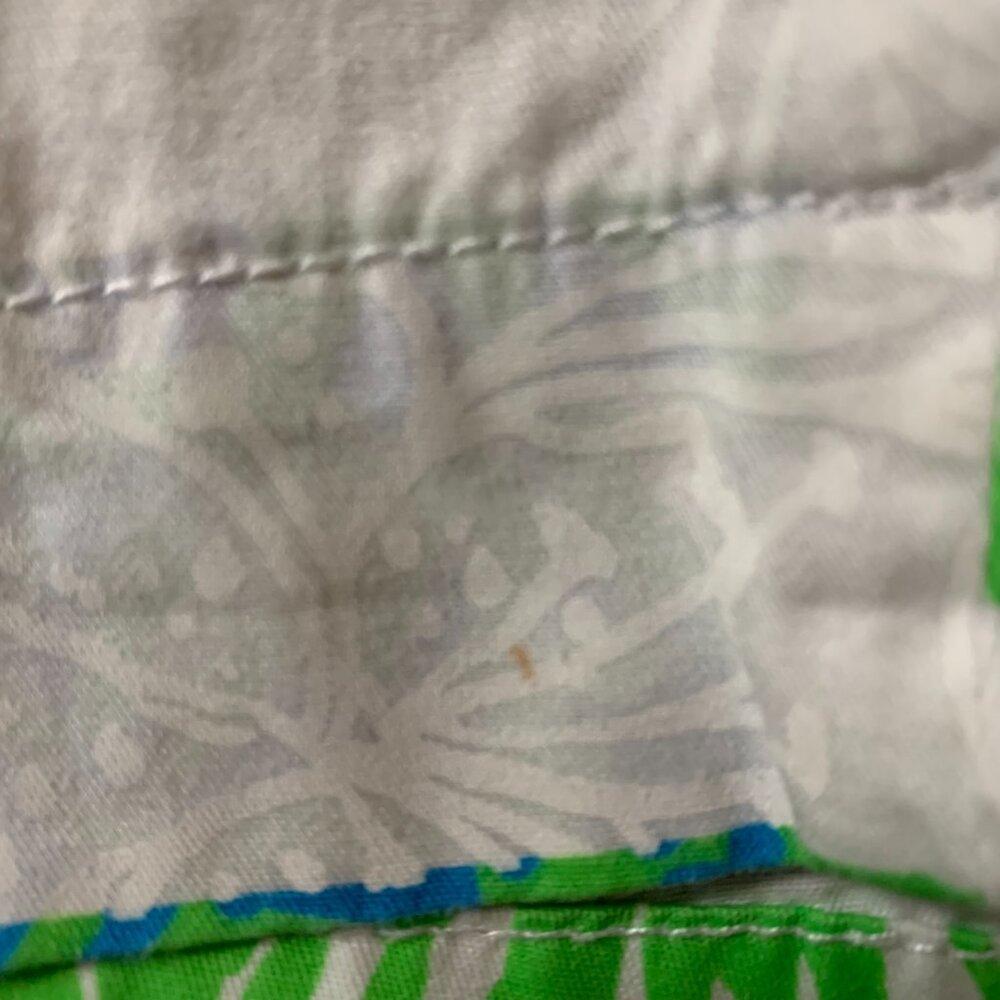 Lilly Pulitzer The Callahan Women's 0 Patchwork 100% Cotton Lioness Shorts GUC - Picture 15 of 16